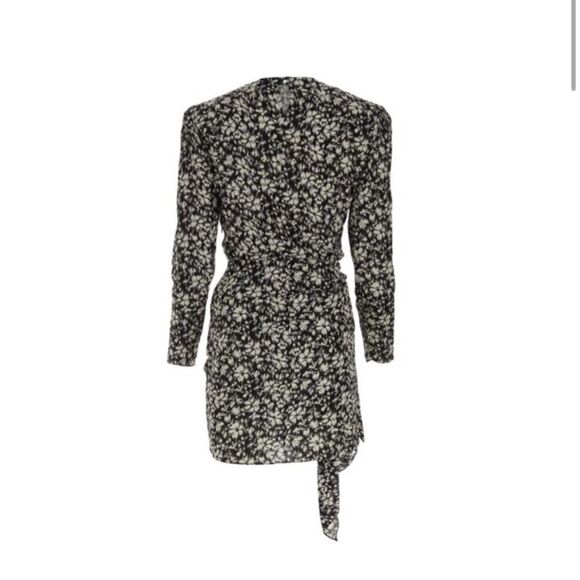 NWT Isabel Marant Dolce Faux Wrap Mini Dress size 34 US2 - Picture 12 of 13